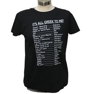Greek Graphic Tee Size Small NEW